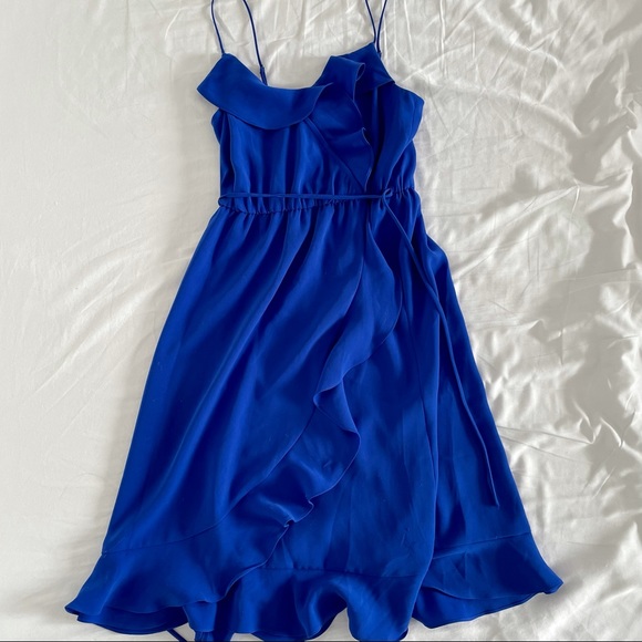 J. Crew | Midi blue dress - Picture 1 of 7